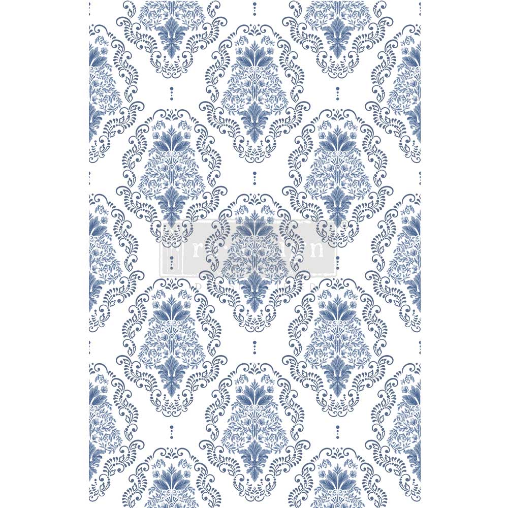 NEW! Kacha's DANA DAMASK Redesign Transfer (60.96cm x 88.9cm) - Rustic Farmhouse Charm