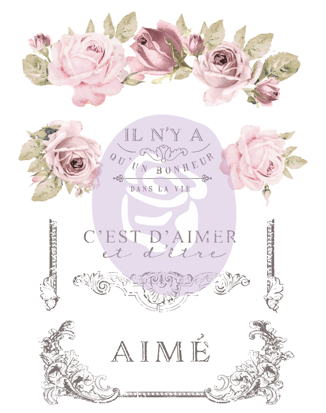 DANS LA VIE Redesign Transfer 91.4cm x 68.6cm - Rustic Farmhouse Charm