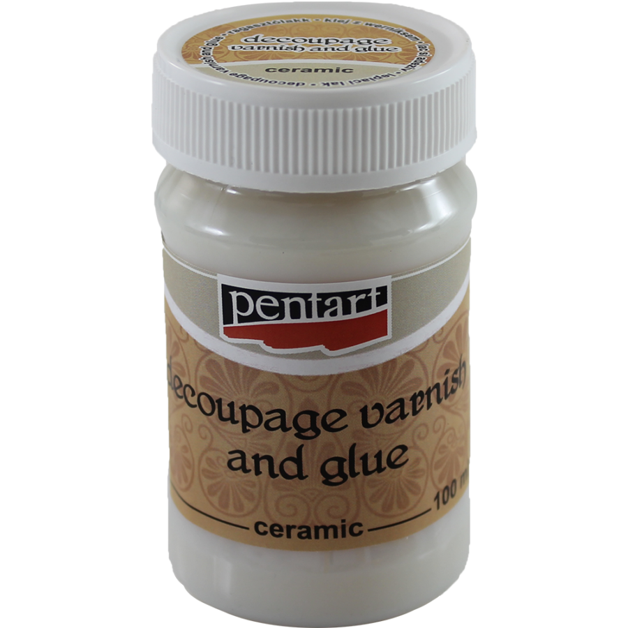 CERAMIC / GLASS Decoupage Varnish & Glue by Pentart 100ml - Rustic Farmhouse Charm