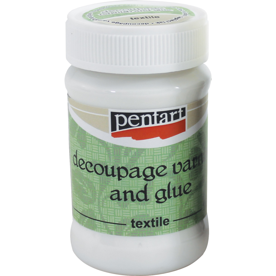 TEXTILE / FABRIC Decoupage Varnish & Glue by Pentart 100ml - Rustic Farmhouse Charm