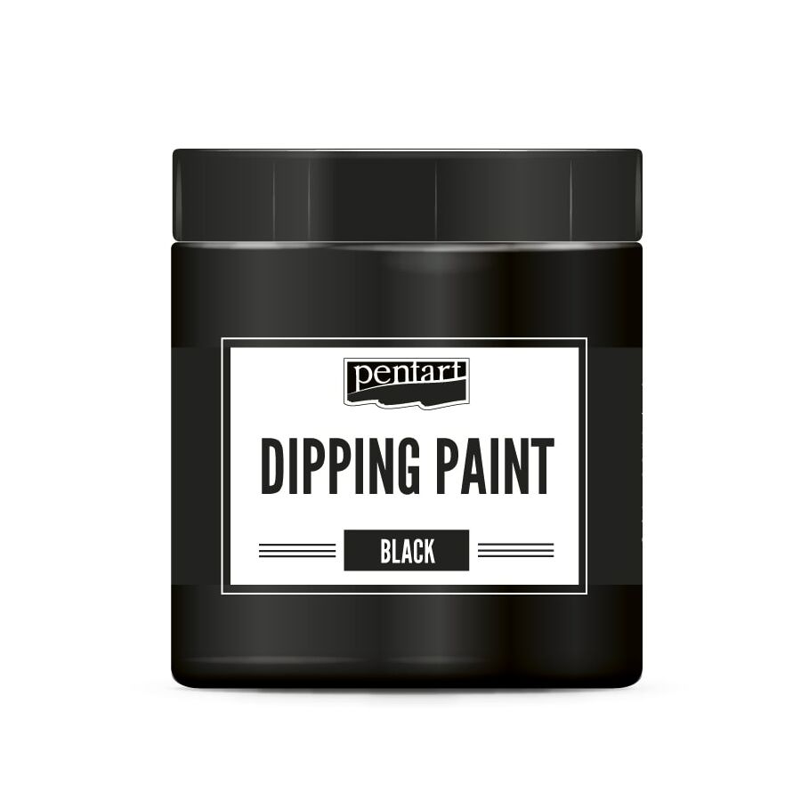 BLACK DIPPING PAINT by Pentart 250ml - Rustic Farmhouse Charm
