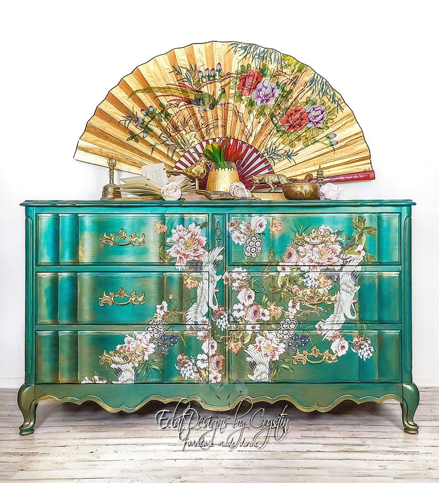 ELEGANCE & FLOWERS Redesign Transfer (116.84m x 78.74cm) - Rustic Farmhouse Charm