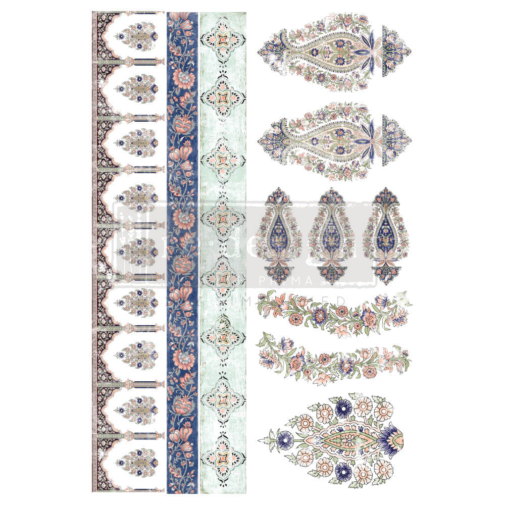 NEW! ELEGANT ACCENTS Redesign Transfer (88.9cm x 60.96cm) - Rustic Farmhouse Charm