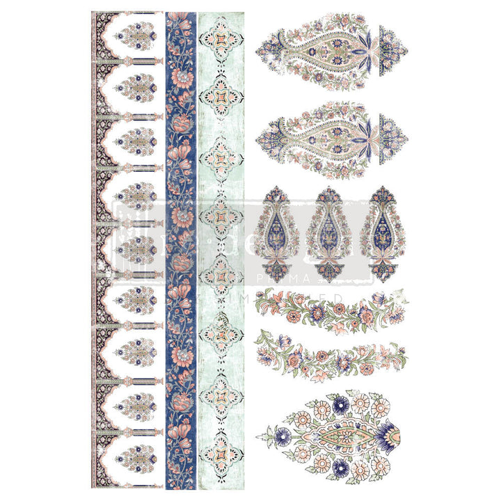 NEW! ELEGANT ACCENTS Redesign Transfer (88.9cm x 60.96cm) - Rustic Farmhouse Charm
