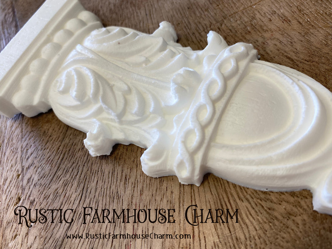 ELEGANT PILASTER Resin Applique (unpainted) - Rustic Farmhouse Charm