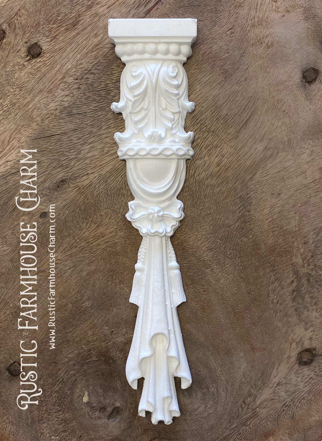 ELEGANT PILASTER Resin Applique (unpainted) - Rustic Farmhouse Charm