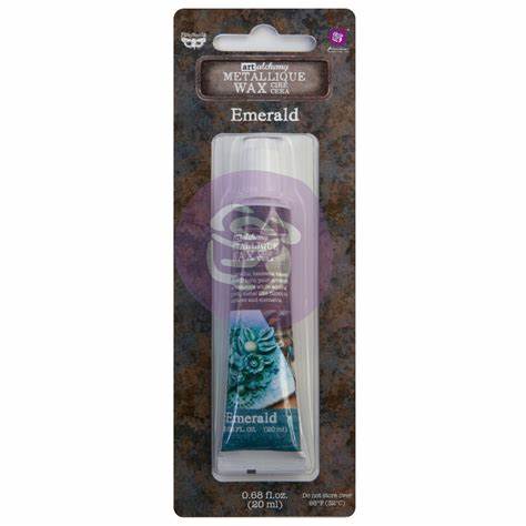 EMERALD Finnabair Metallique Wax (Art Alchemy) - Rustic Farmhouse Charm