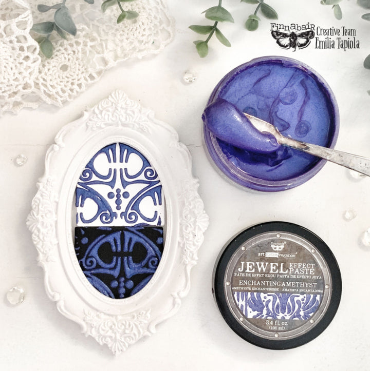 ENCAHNTING AMETHYST Jewel Texture Paste 100ml - Rustic Farmhouse Charm
