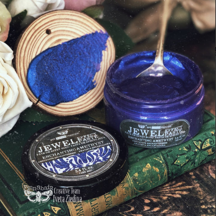 ENCAHNTING AMETHYST Jewel Texture Paste 100ml - Rustic Farmhouse Charm