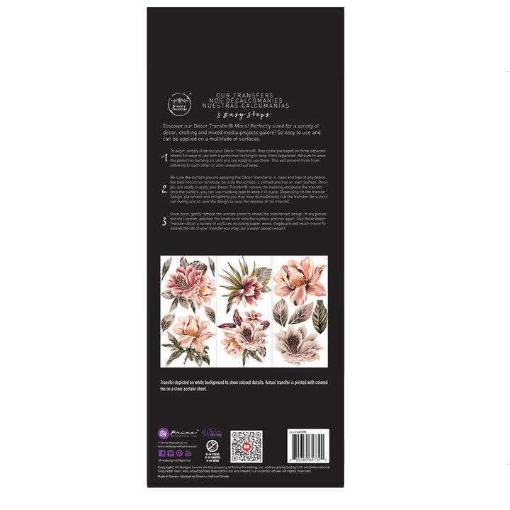 NEW! EXOTICA Redesign Transfer (3 sheets, each 15.24cm x 30.48cm) - Rustic Farmhouse Charm