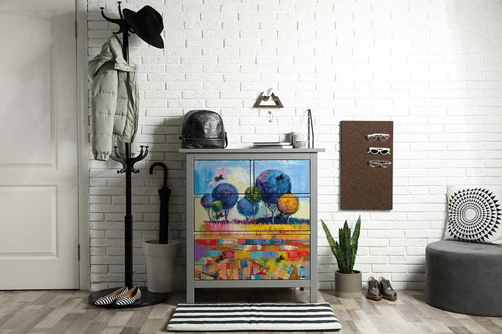 NEW! EXPRESSIVE TREES Redesign A1 Decoupage Rice Paper (59.44cm x 84.07cm) - Rustic Farmhouse Charm