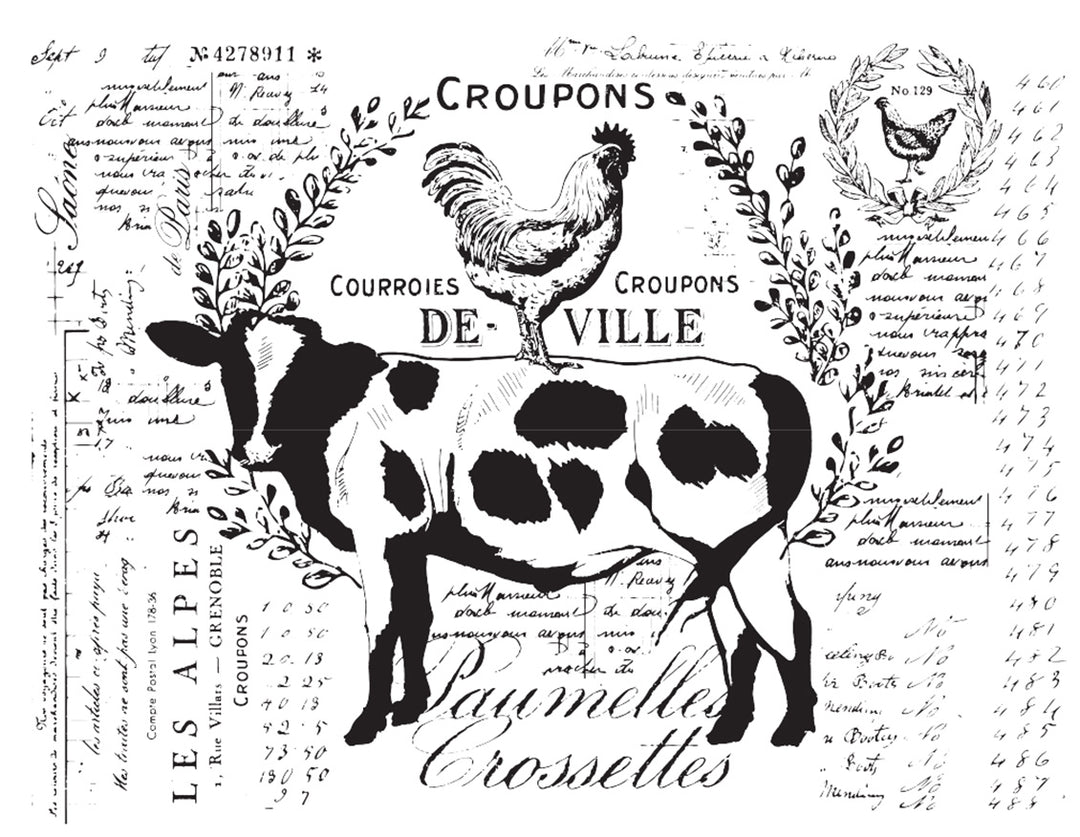 FARM DELIGHTS Redesign Transfer (55.88cm x 73.66cm) - Rustic Farmhouse Charm