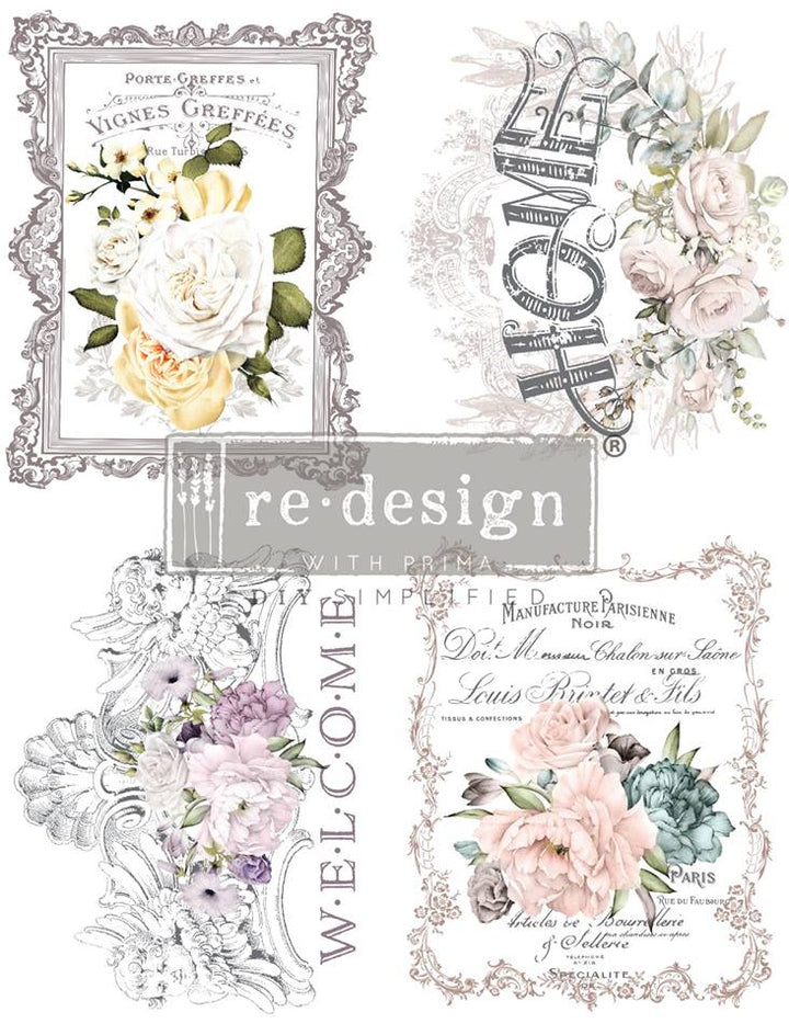 FLORAL HOME Redesign Transfer - Rustic Farmhouse Charm