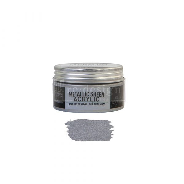 FLUID MERCURY Metallic Sheen Acrylic Paint by Redesign 100ml - Rustic Farmhouse Charm