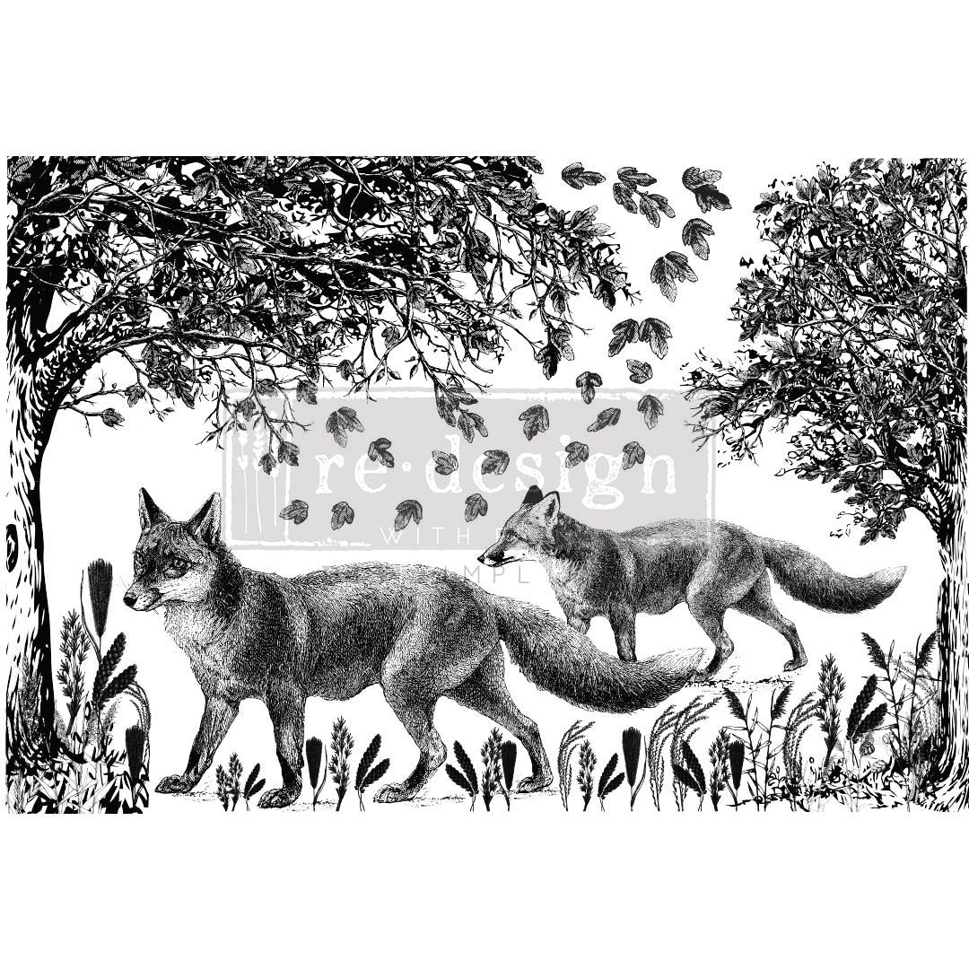 NEW! FOX MEADOWS Redesign Transfer (60.96cm x 88.9cm) - Rustic Farmhouse Charm