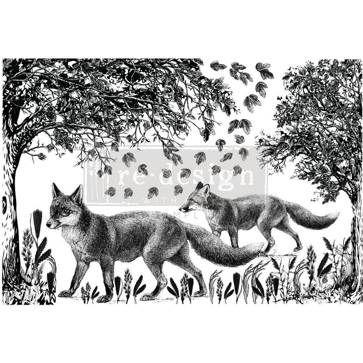 NEW! FOX MEADOWS Redesign Transfer (60.96cm x 88.9cm) - Rustic Farmhouse Charm