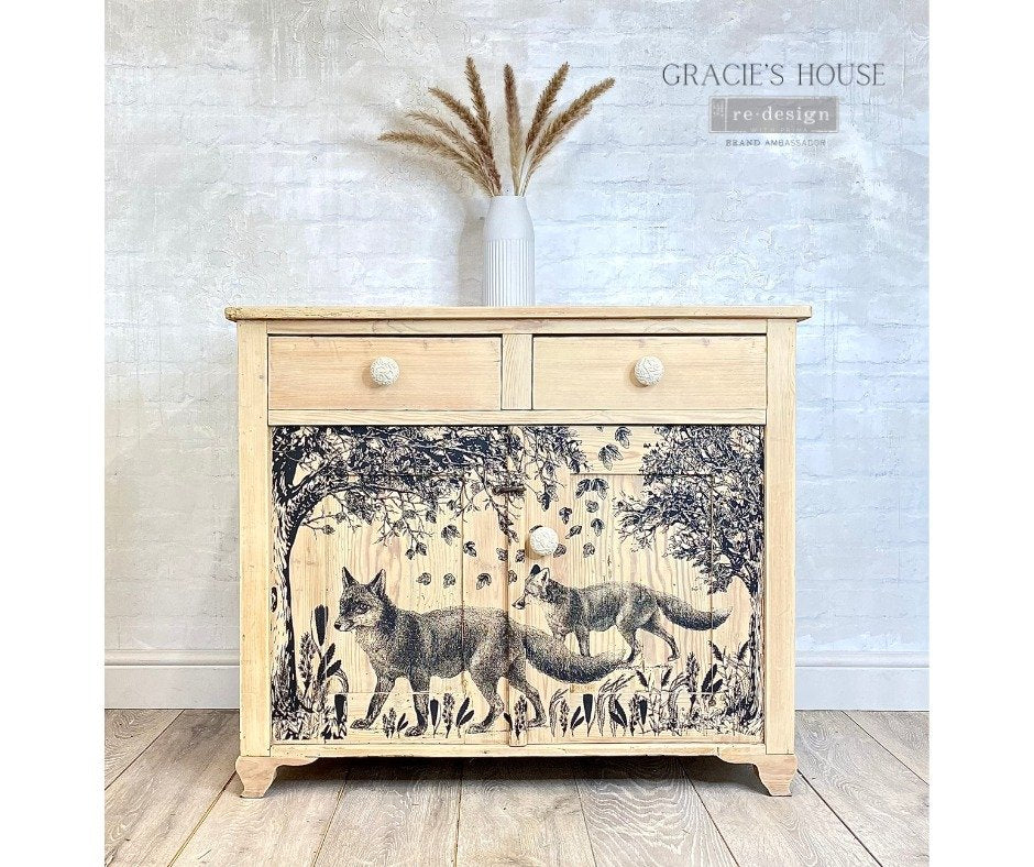 NEW! FOX MEADOWS Redesign Transfer (60.96cm x 88.9cm) - Rustic Farmhouse Charm