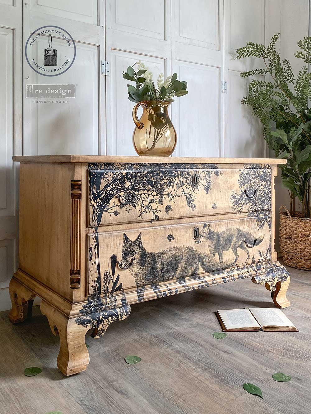 NEW! FOX MEADOWS Redesign Transfer (60.96cm x 88.9cm) - Rustic Farmhouse Charm