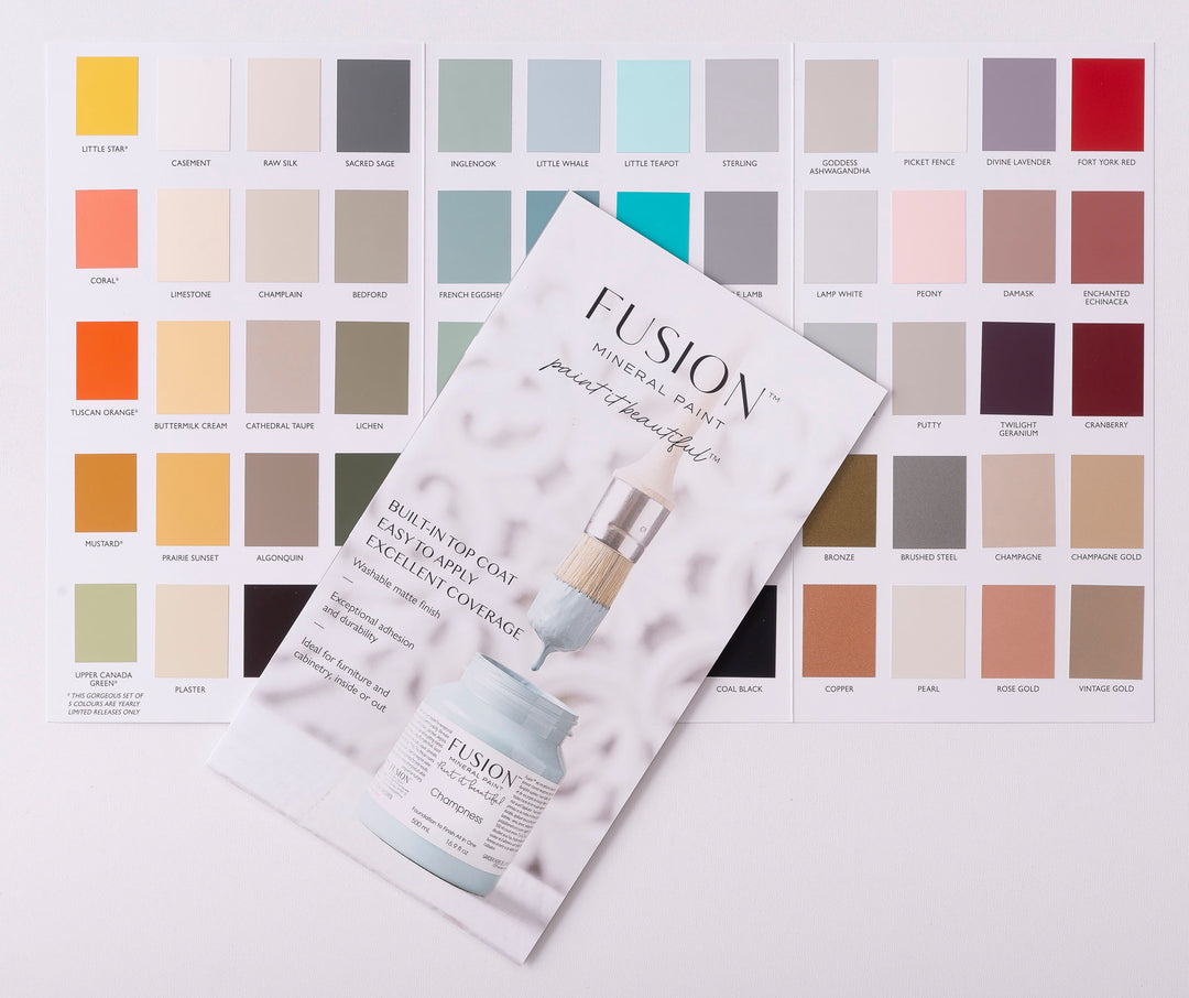 Fusion™ TRUE COLOUR Colour Card (with paint chips) - Rustic Farmhouse Charm