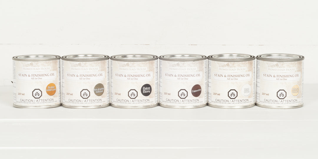 CAPPUCCINO Fusion™ Stain & Finishing Oil (237ml) - Rustic Farmhouse Charm