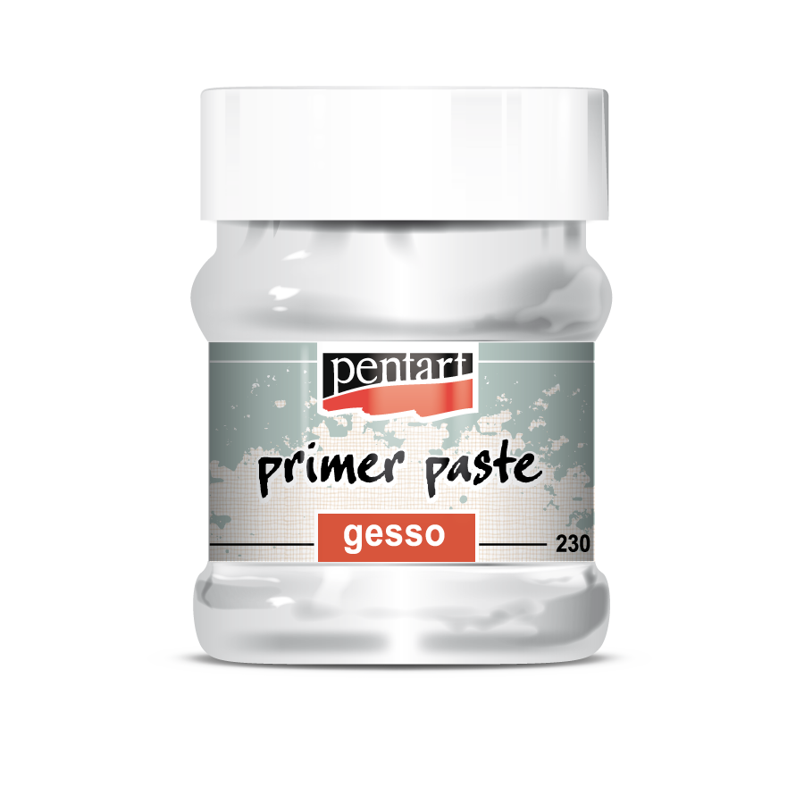 GESSO PRIMER PASTE White/Black by Pentart - Rustic Farmhouse Charm