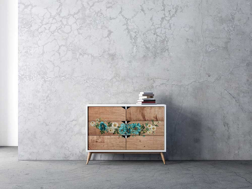 NEW! GILDED FLORAL Redesign Transfer (3 sheets, each 21.59cm x 27.94cm) - Rustic Farmhouse Charm