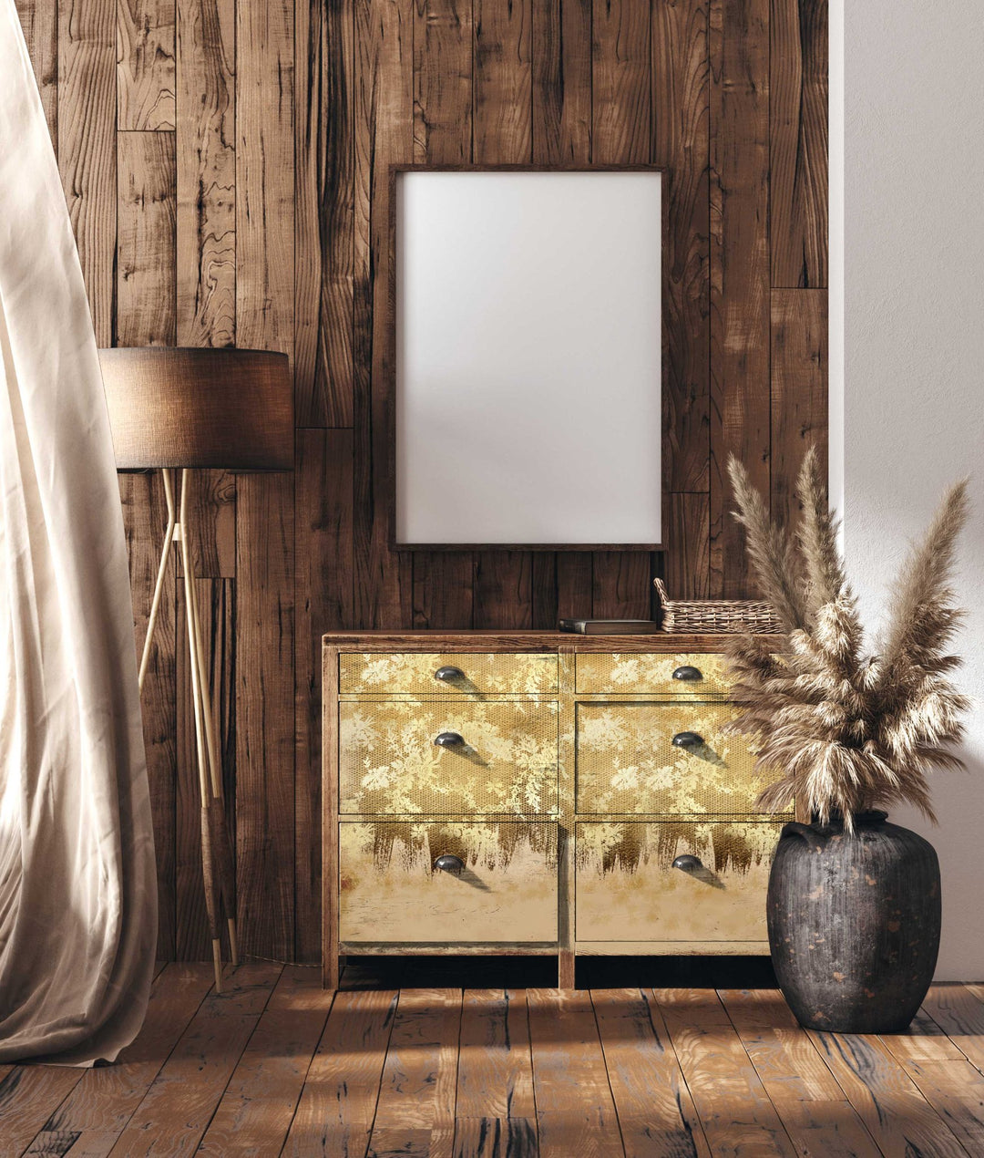 NEW! GILDED LACE Redesign A1 Decoupage Fibre Paper (59.44cm x 84.07cm) - Rustic Farmhouse Charm