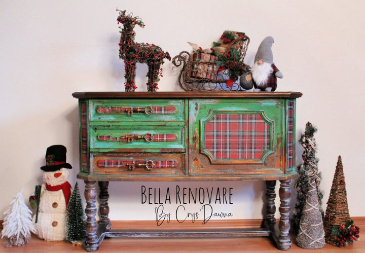 GINGHAM RED Redesign Transfer (83.82cm x 58.42cm) - Rustic Farmhouse Charm
