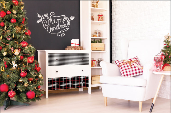 GINGHAM BLACK Redesign Transfer (83.82cm x 58.42cm) - Rustic Farmhouse Charm