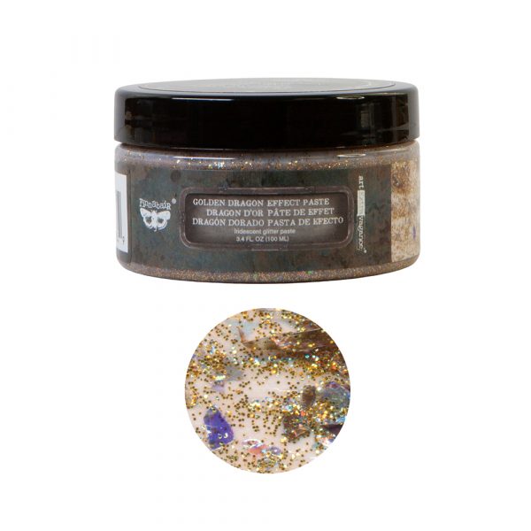 GOLDEN DRAGON Effect Paste by Finnabair 100ml - Rustic Farmhouse Charm