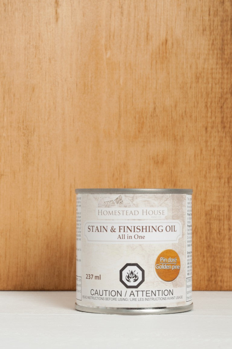 GOLDEN PINE Fusion™ Stain & Finishing Oil (237ml) - Rustic Farmhouse Charm