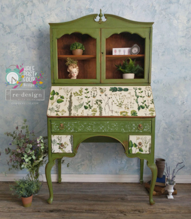 NEW! GREENERY Redesign Decoupage Tissue Paper 48.26cm x 76.2cm - Rustic Farmhouse Charm
