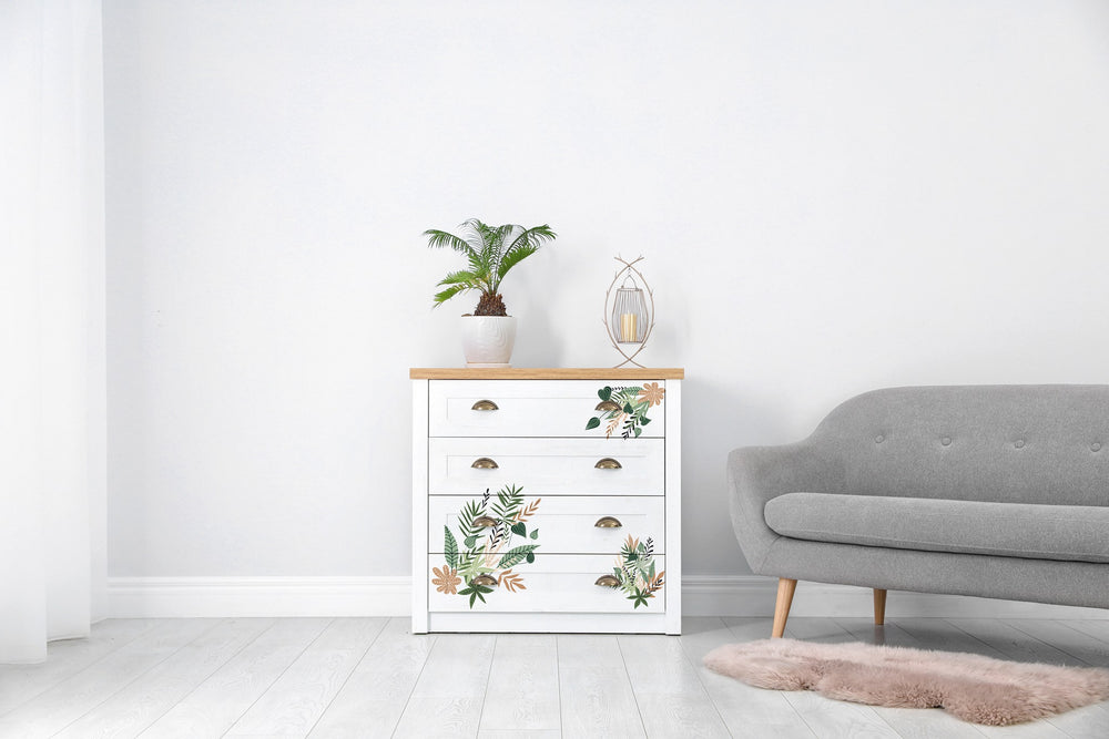 NEW! GREENERY HOUSE Redesign Transfer (3 sheets, each 15.24cm x 30.48cm) - Rustic Farmhouse Charm