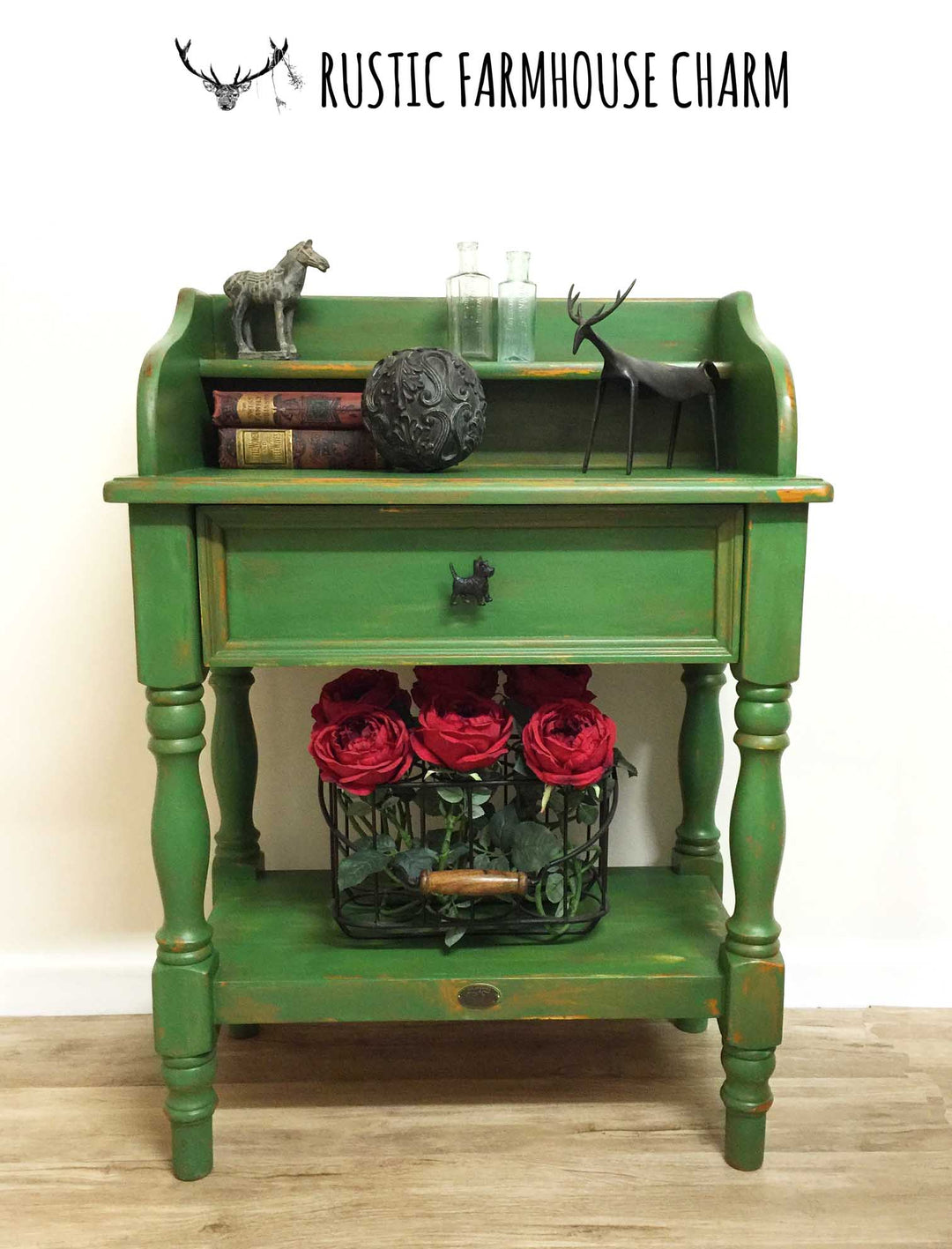 Farmhouse Style Hall Table by The Original Flinder Collection - Rustic Farmhouse Charm