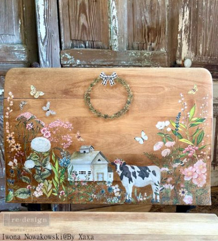 HOME AND FARM Redesign Transfer (3 sheets, each 15.24cm x 30.48cm) - Rustic Farmhouse Charm