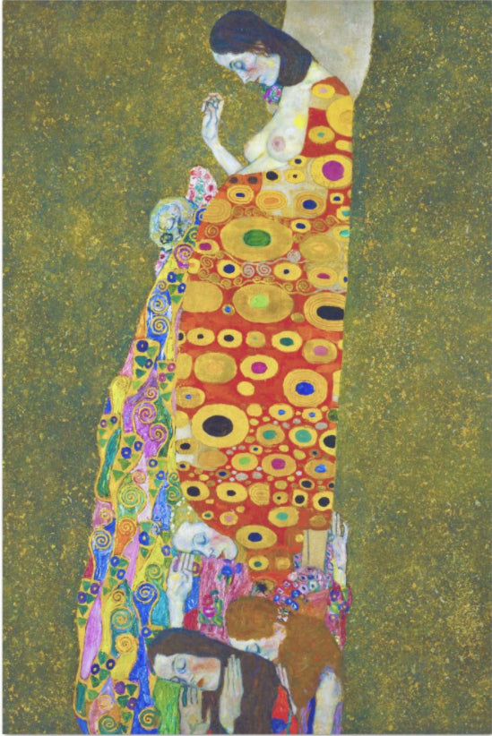 Decoupage Tissue Paper - Gustav Klimt Painting 'Hope' (50.8cm x 76.2cm) - Rustic Farmhouse Charm