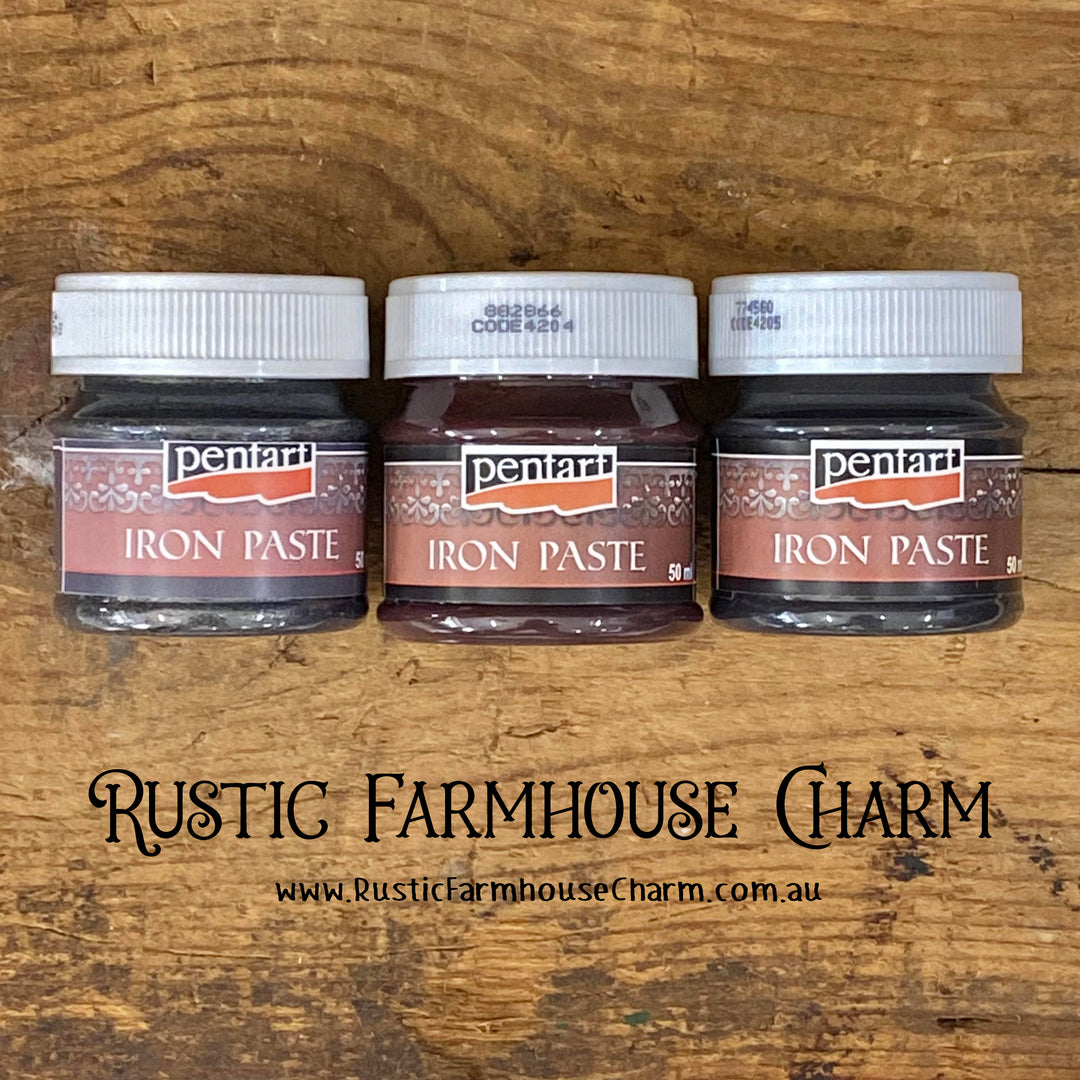 IRON PASTE by Pentart - Rustic Farmhouse Charm