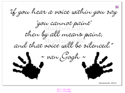 VAN GOGH QUOTE Stencil by Muddaritaville 45.7cm x 30.5cm - Rustic Farmhouse Charm