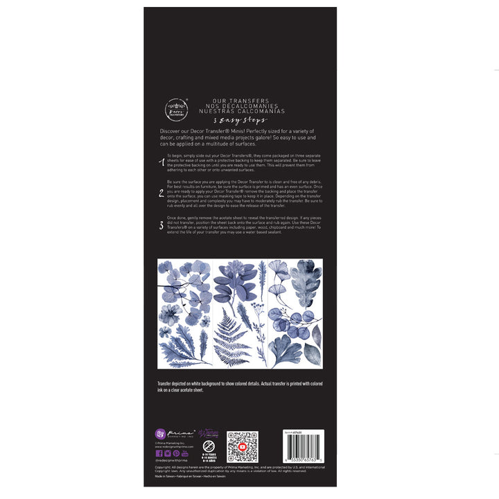NEW! INDIGO Redesign Transfer (3 sheets, each 15.24cm x 30.48cm) - Rustic Farmhouse Charm