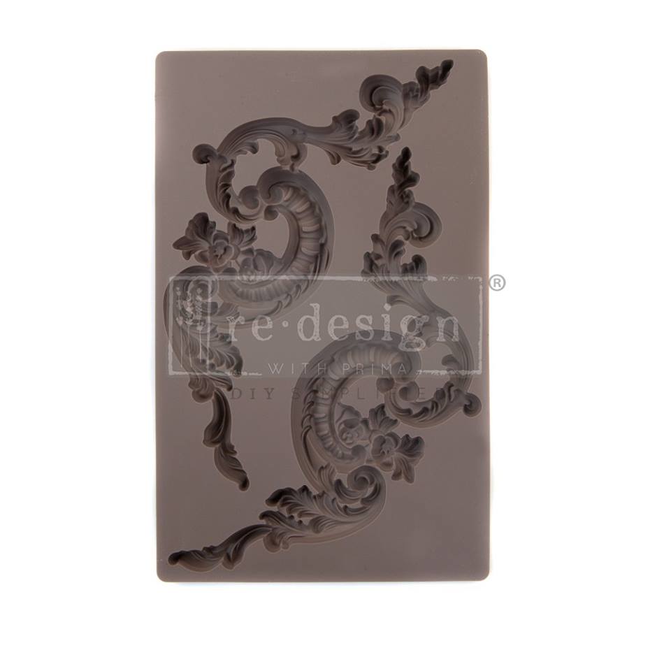 ITALIAN VILLA SCROLLS Redesign Mould (12mm thickness) - Rustic Farmhouse Charm