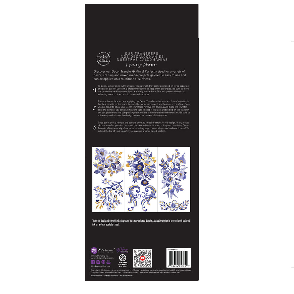 NEW! JULIET Redesign Transfer (3 sheets, each 15.24cm x 30.48cm) - Rustic Farmhouse Charm