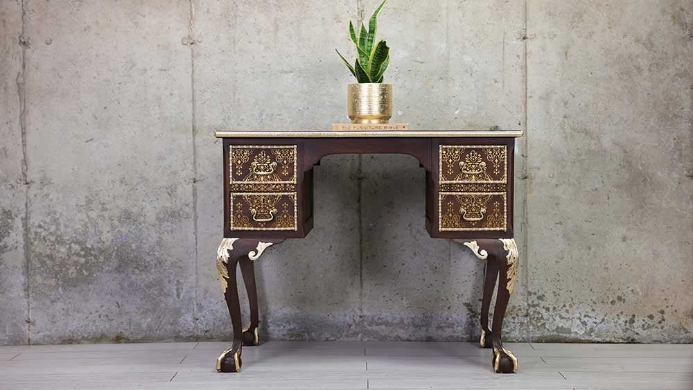 NEW! KACHA GOLDEN DAMASK Redesign Transfer (60.96cm x 88.9cm) - Rustic Farmhouse Charm