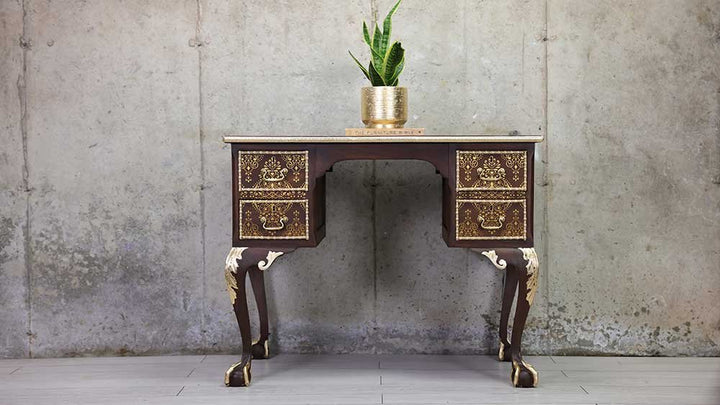 NEW! KACHA GOLDEN DAMASK Redesign Transfer (60.96cm x 88.9cm) - Rustic Farmhouse Charm