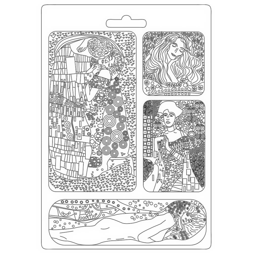 KLIMT MASTERPIECES Soft Maxi Mould by Stamperia (A4) - Rustic Farmhouse Charm