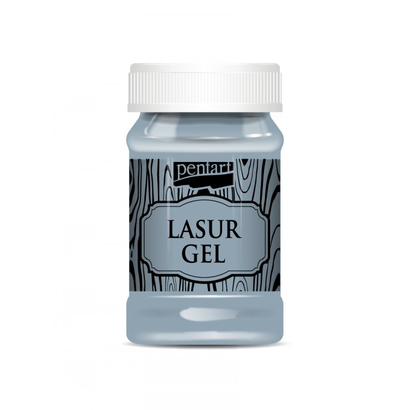 COUNTRY BLUE Lasur Gel by Pentart 100ml - Rustic Farmhouse Charm