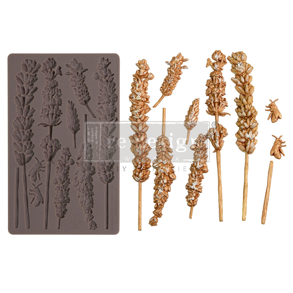 NEW! Redesign Mould - LAVENDER HARVEST - Rustic Farmhouse Charm