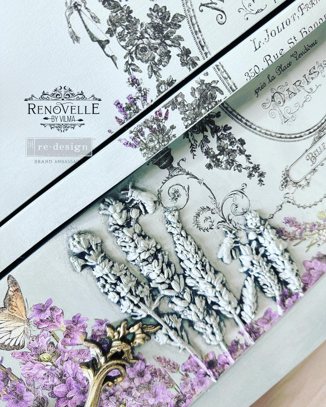 NEW! Redesign Mould - LAVENDER HARVEST - Rustic Farmhouse Charm