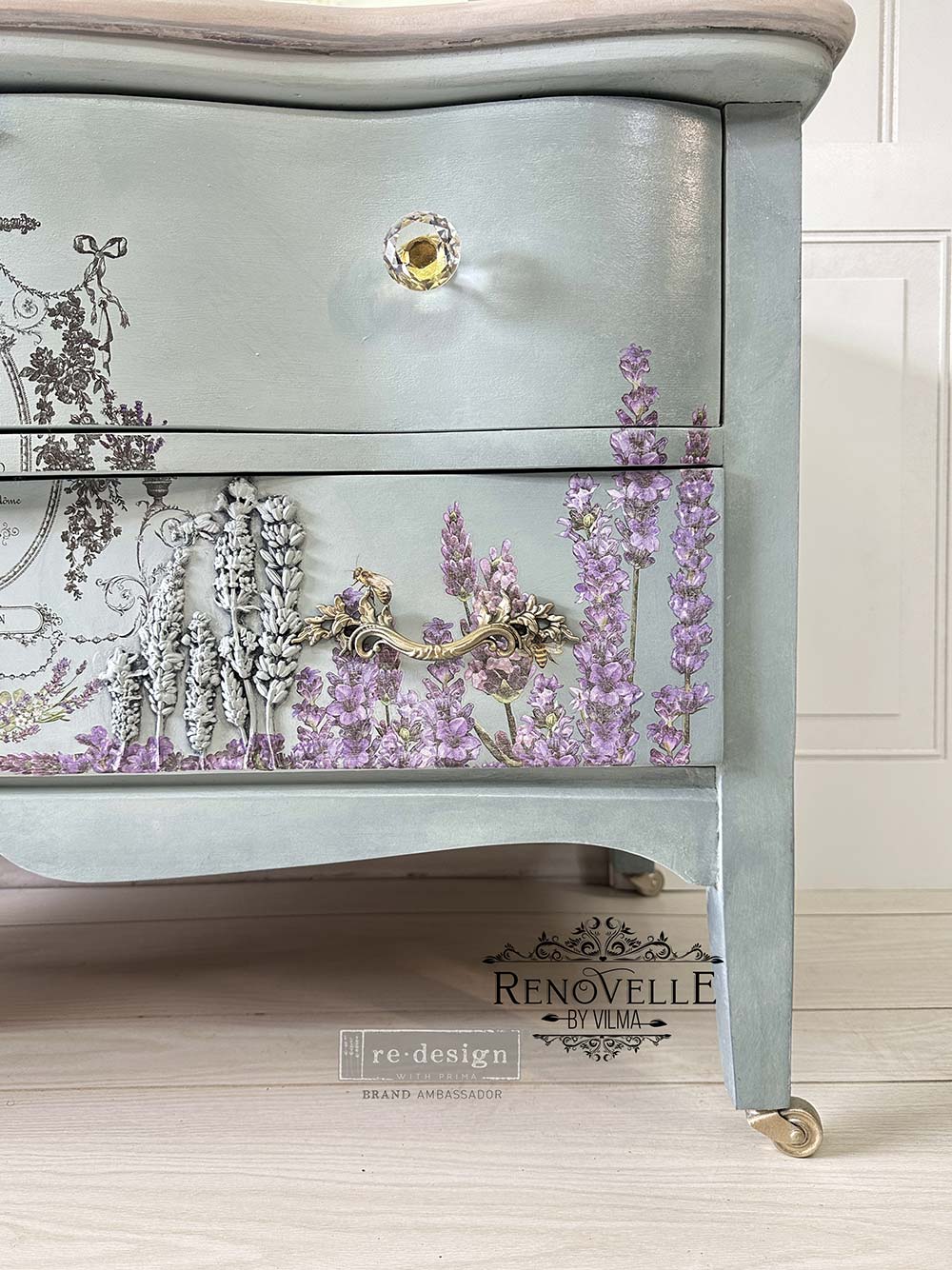 NEW! Redesign Mould - LAVENDER HARVEST - Rustic Farmhouse Charm