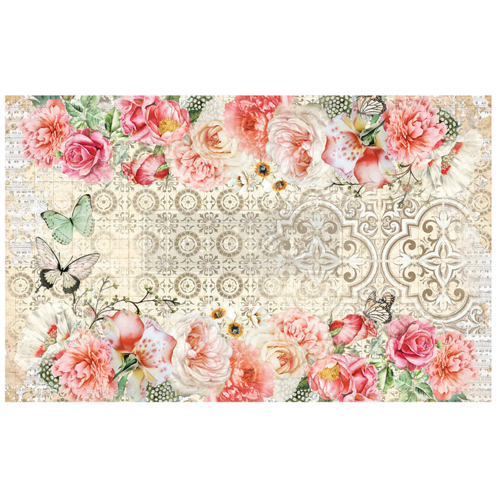 LIVING CORAL Redesign Decoupage Paper (76.2cm x 48.26cm) - Rustic Farmhouse Charm
