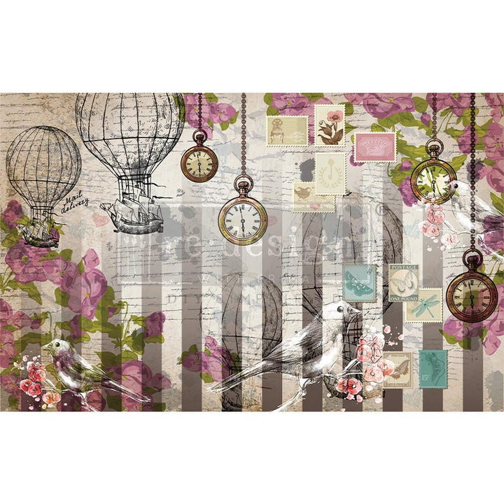 NEW! CECE LOVE LETTERS Redesign Decoupage Tissue Paper 48.26cm x 76.2cm - Rustic Farmhouse Charm